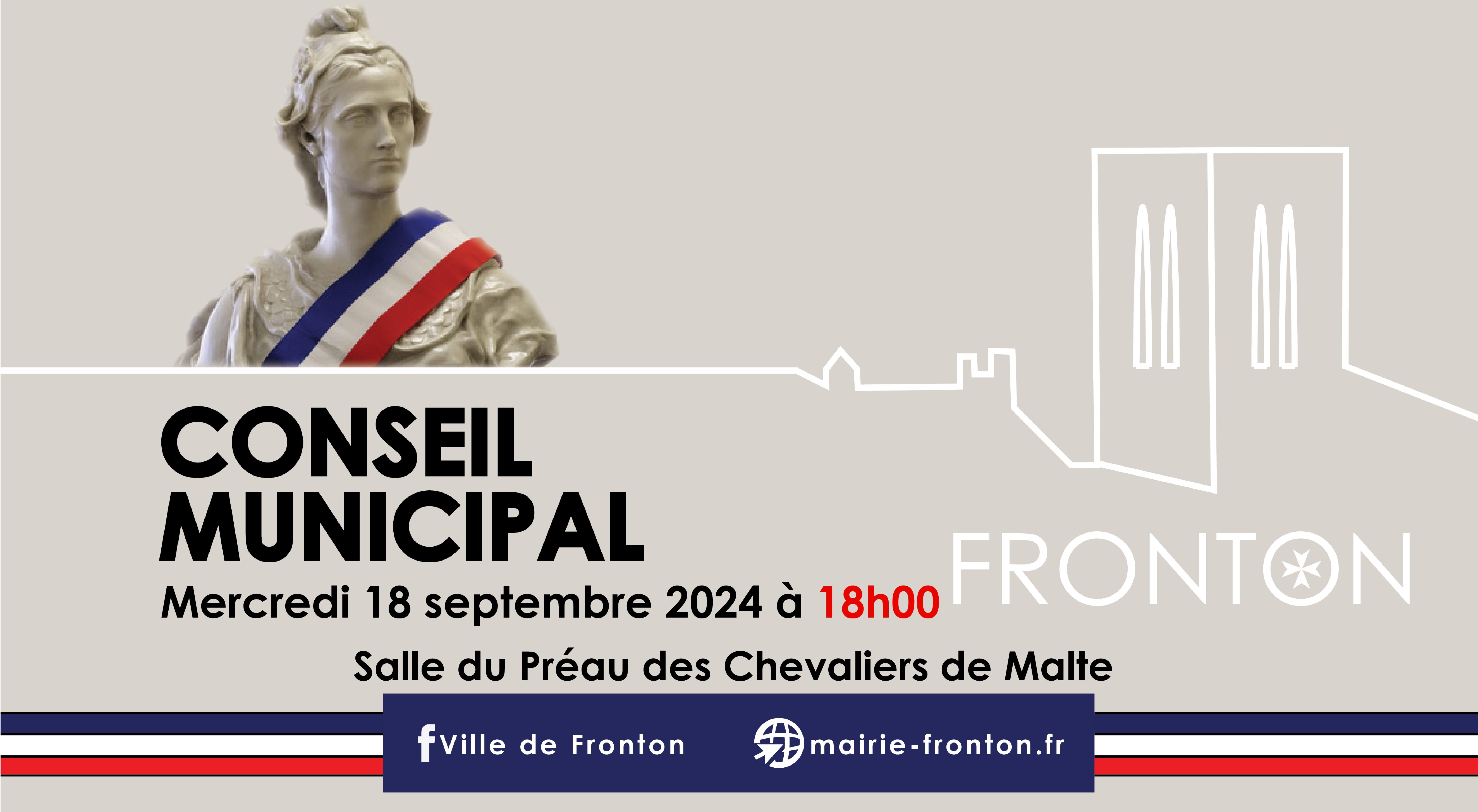 Séance du conseil municipal du 18 septembre 2024